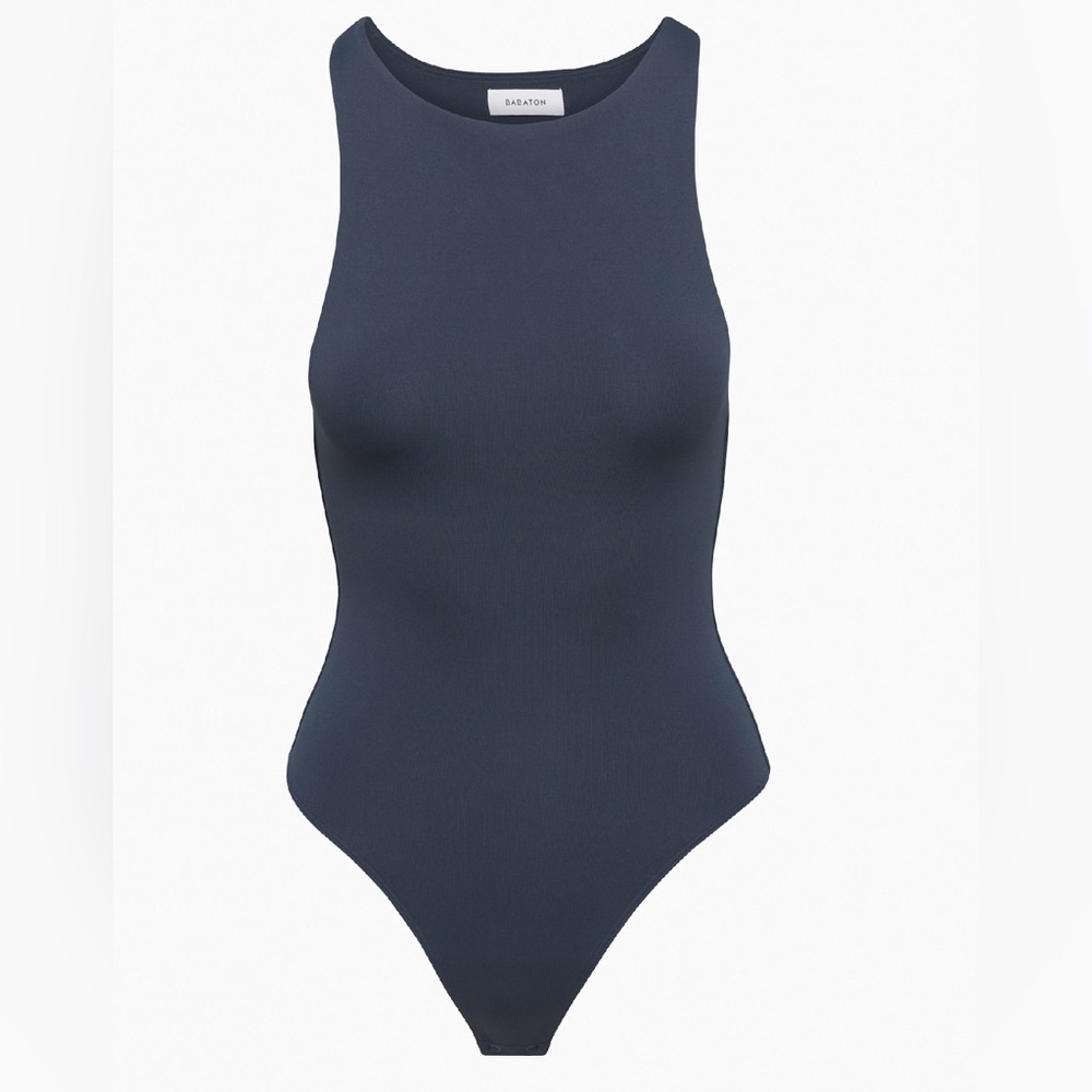 Aritzia Babaton Contour 90s Navy Bodysuit, Total Eclipse, Blue
